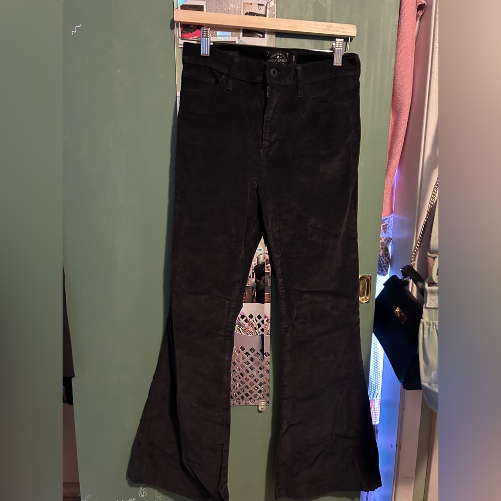 Lucky Brand Black Bootcut Flare Corduroy Jeans